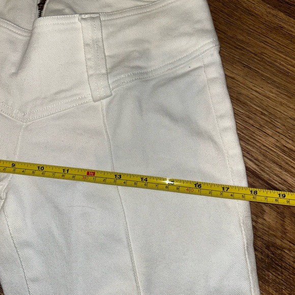 Vintage Tommy Hilfiger Pants Womens 6 White Denim Y2K Low Rise Boot Cut - Picture 5 of 12